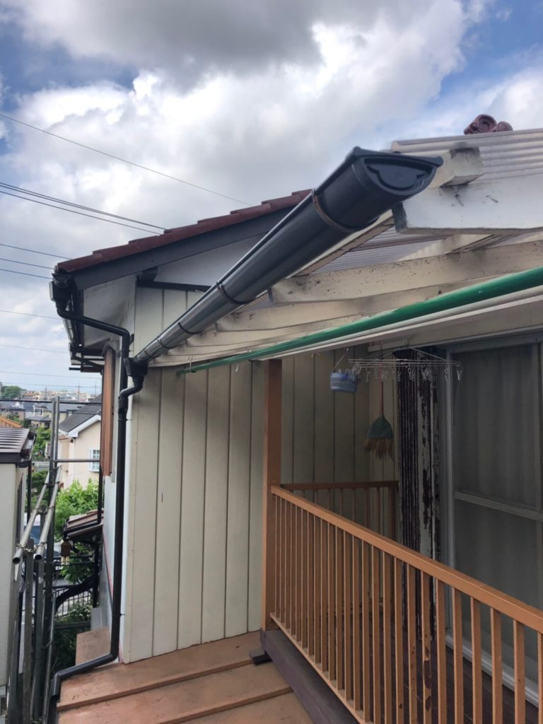 武蔵村山市で屋根雨樋交換修理工事はHearthome