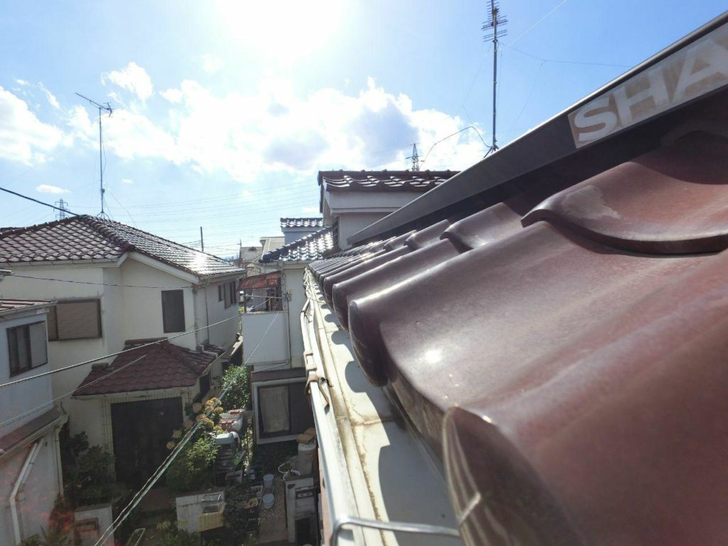 東大和で台風被害 屋根雨樋交換修理工事