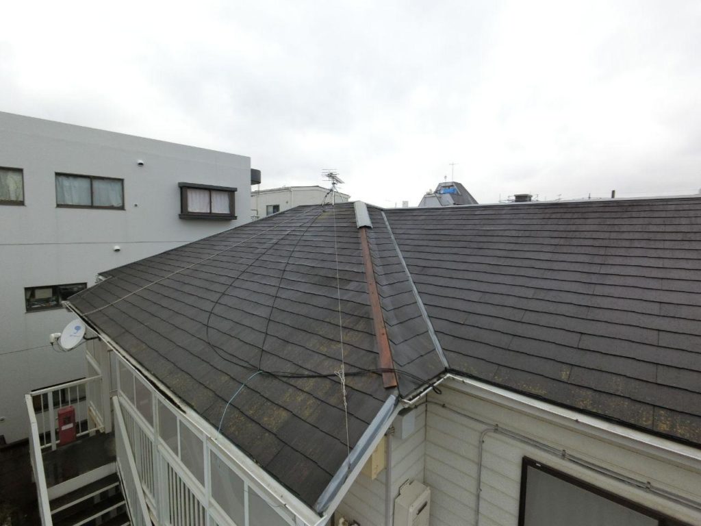 大田区で台風19号の被害 アパート棟板金修理