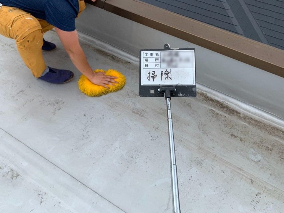 西東京市のアパート 屋上＆外壁塗装を完工！