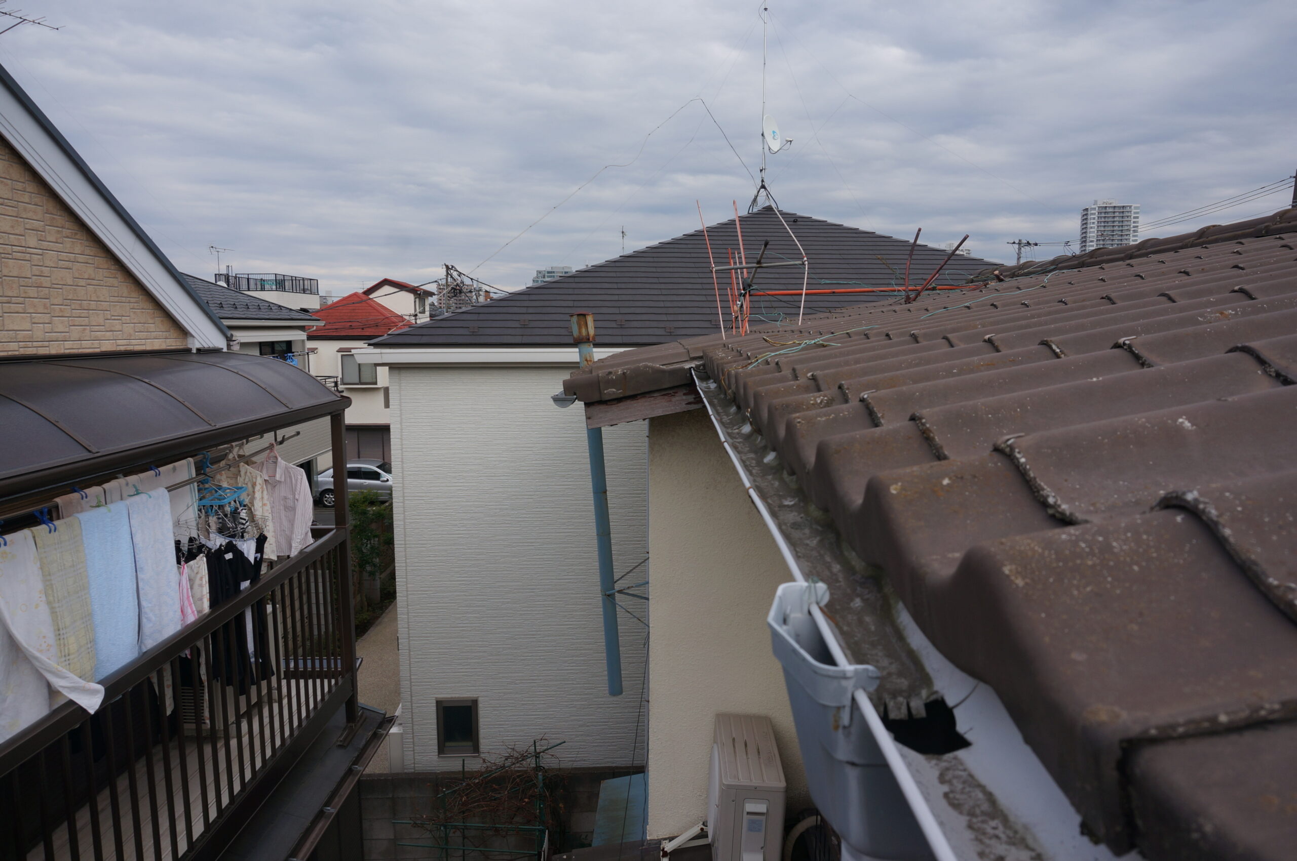 小金井市で屋根雨樋の住宅調査を実施