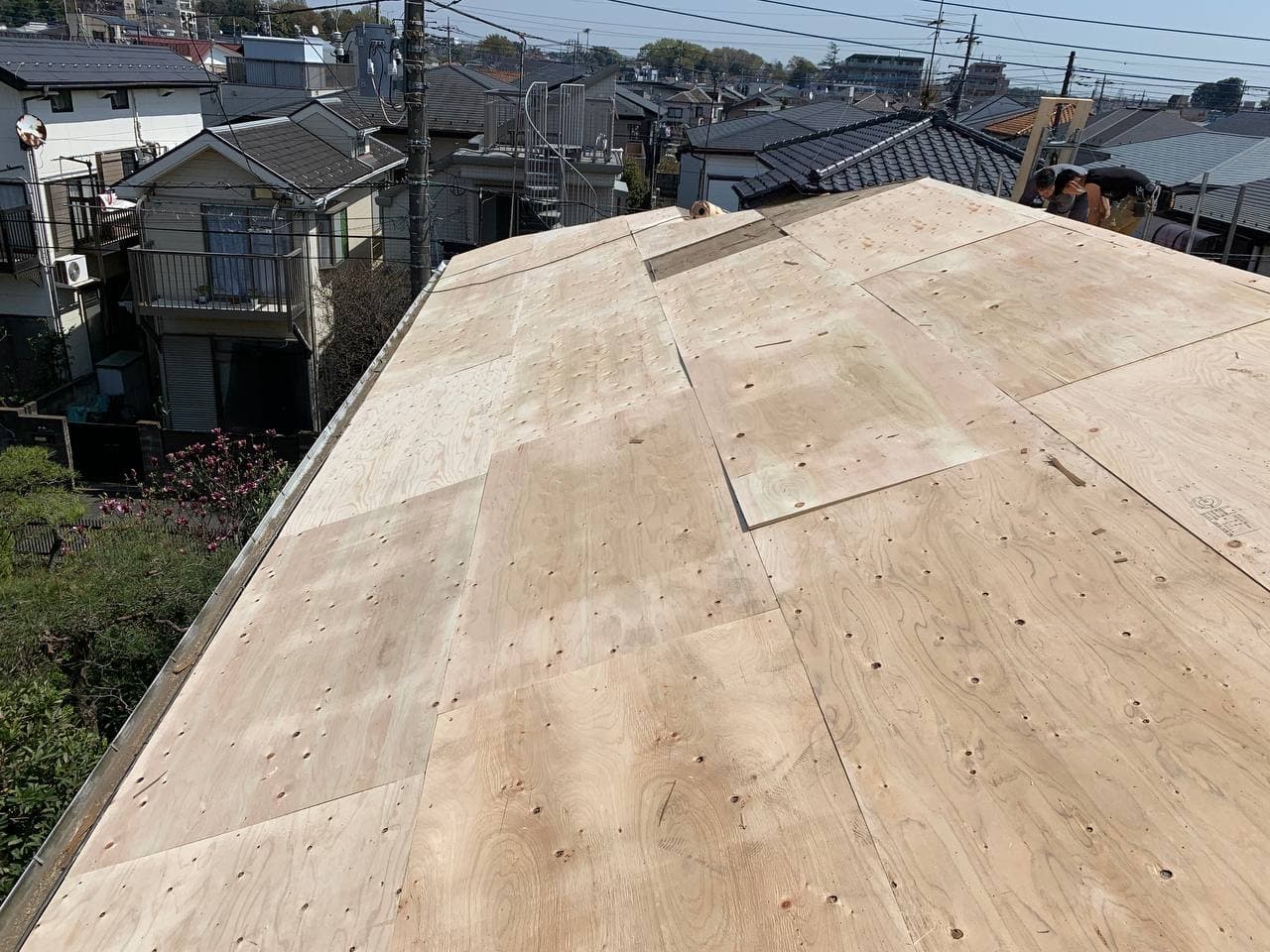 武蔵野市にて屋根葺き替え工事