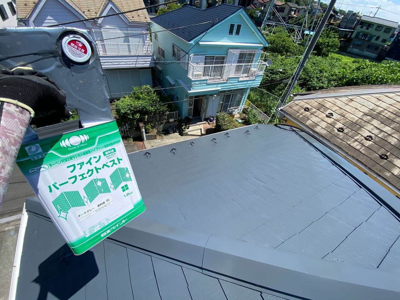 東京都江戸川区にて屋根塗装工事