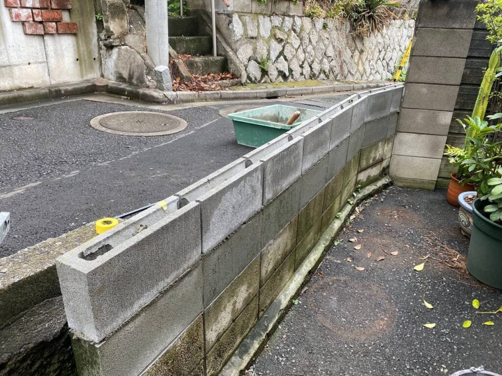 大田区でブロック境界フェンス解体新設工事