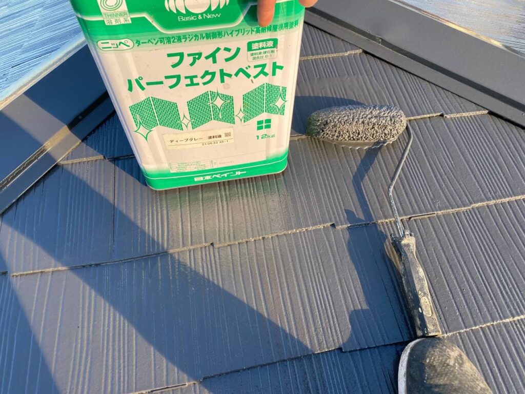 鶴ヶ島市で屋根ラジカル塗装と屋根補修工事