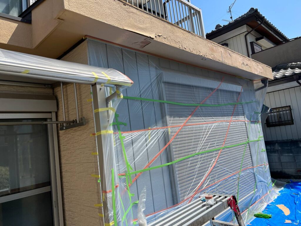 埼玉県深谷市で外壁軒天部分補修及び塗装工事