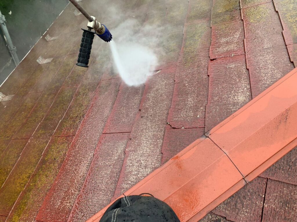 立川市で屋根外壁塗装！バイオ高圧洗浄で下処理