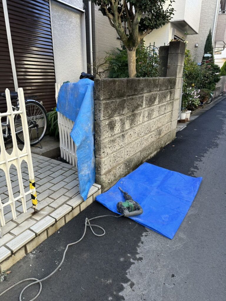 東京都荒川区でブロック積み替え・フェンス工事｜倒壊防止と外構リフォーム施工事例