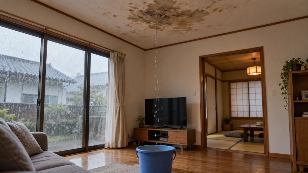 【東京で雨漏り急増】長雨で起こる原因と今すぐ確認すべきポイント